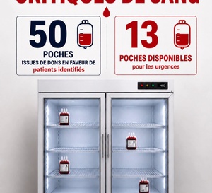 SITUATION CRITIQUE AU CENTRE NATIONAL DE TRANSFUSION SANGUINE: UNE PENURIE DE SANG DECLENCHE UNE ALERTE NATIONALE!
