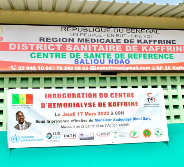 KAFFRINE TIENT SON UNITÉ DE DIALYSE