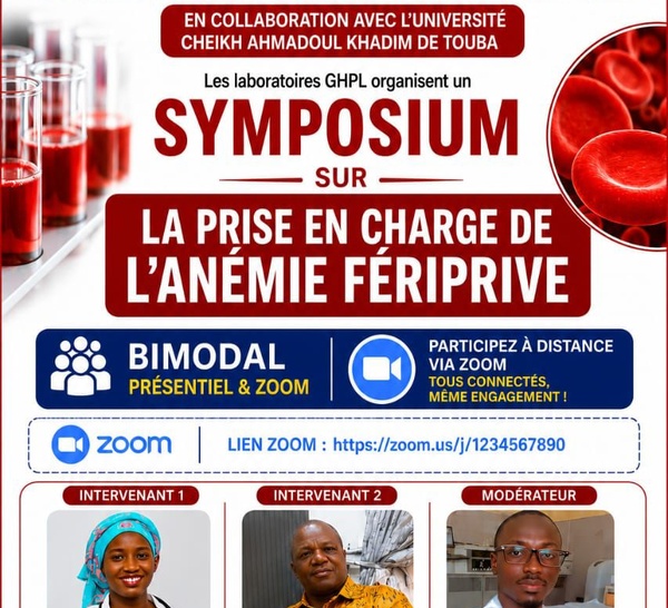SYMPOSIUM SUR LA PRISE EN CHARGE DE L'ANEMIE FERIPRIVE CE 18 JUIN 2026 À 15H 30